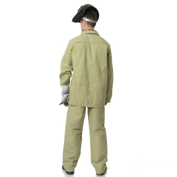 Костюм сварщика мужской Брезент куртка и брюки цвет хаки 2