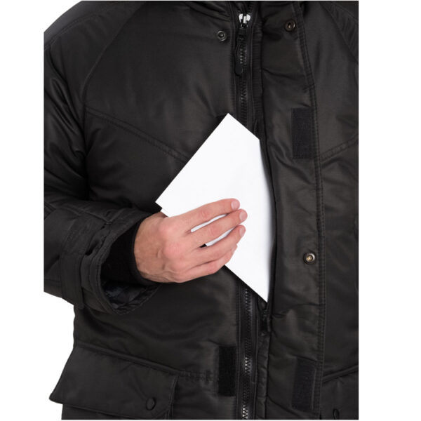 Куртка премьер черная карман