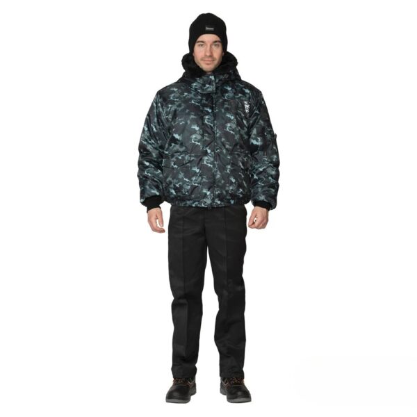 Куртка утепленная мужская "Альфа" КМФ (город/серый)