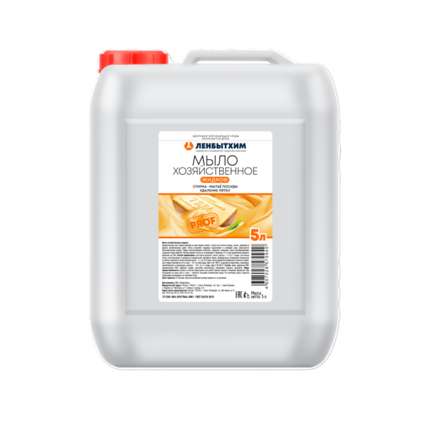 Мыло жидкое хозяйственное 5 литров ЛЕНБЫТХИМ