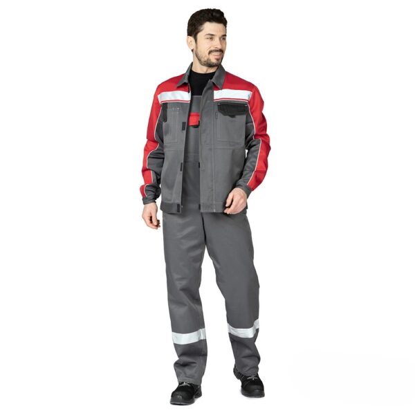 Костюм «Уни-Спец 2» (т.серый/красный)