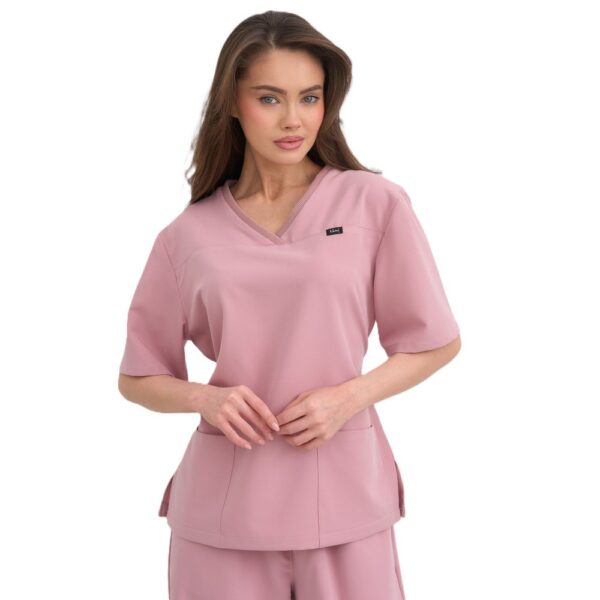 Блуза медицинская оверсайз (пудровый)