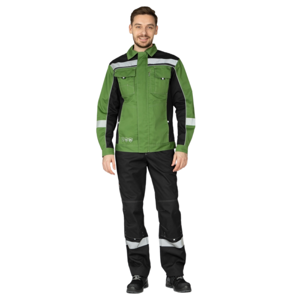 Костюм мужской "Бренд 1 Корпоратив" СОП с брюками (зеленый/черный)